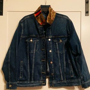 Repurposed oversized Gucci jean jacket